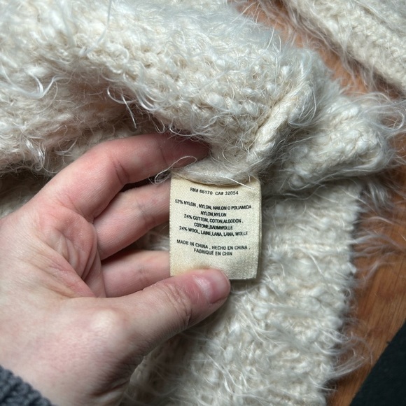 Anthropologie Ivory Knitted & Knotted Sweater Size Small - Picture 7 of 10